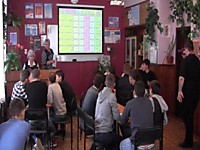 Интеллектуальный турнир "Своя игра", между группами второго курса №12 и №13