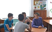 Внеклассное мероприятие  - игра "Виват, Россия!", проведенное со студентами первого курса, группы №12 посвященное Дню России.